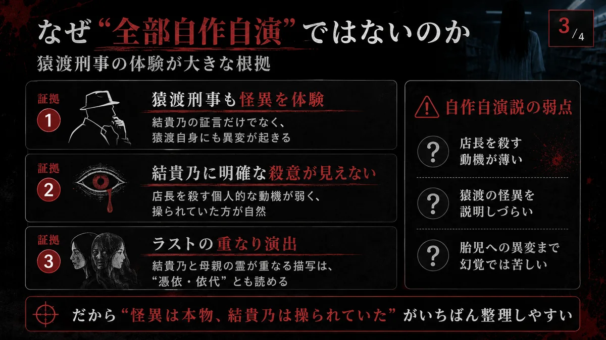 『夜勤事件』考察 自作自演説の弱点を整理した図