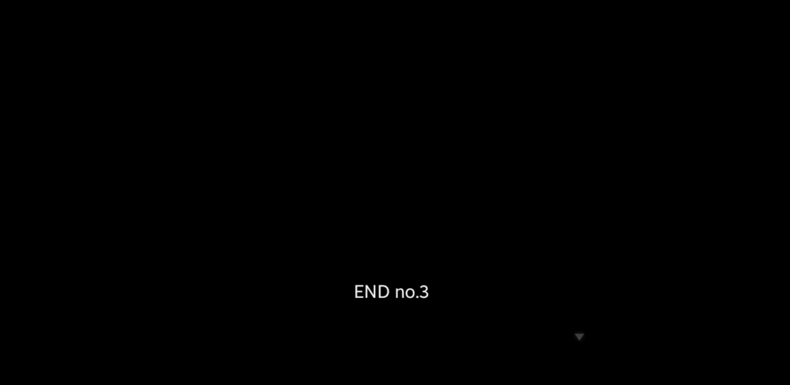 トガビトノセンリツのEND No.3画面
